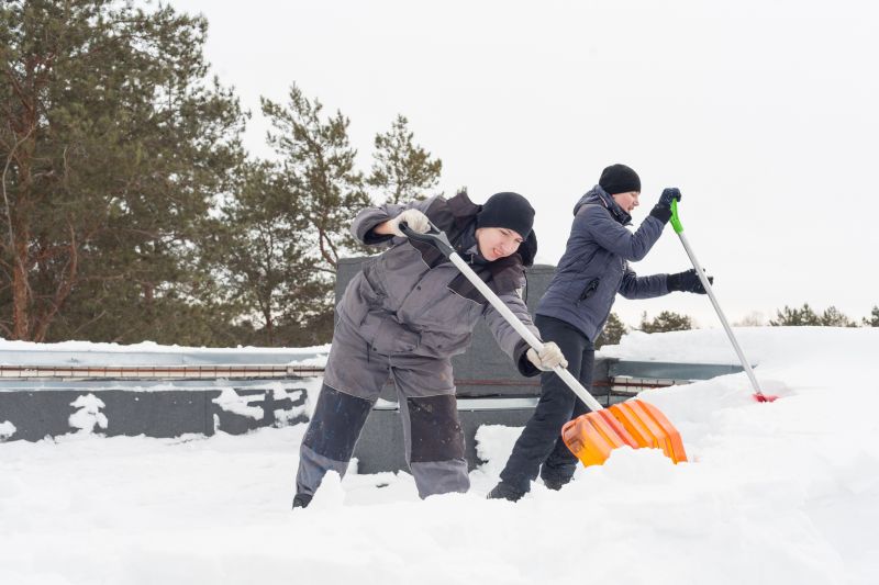 Roofing Crew Working in Spring
